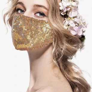 Non-Medical Cotton Sequins Face Masks