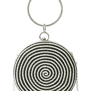 Round Woven Clutch