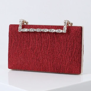 Simple Clutch with Crystal Handle