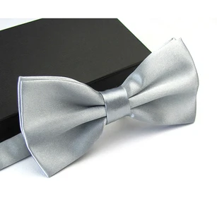 Plain Satin Wedding Bow Tie-11 Color Options