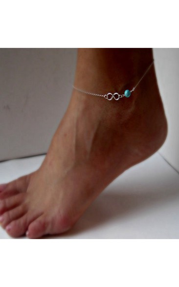 Simple Summer Digital Beaded Anklet 19Cm