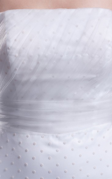 Stylish Strapless Sleeveless Trumpet Satin Wedding Dresses