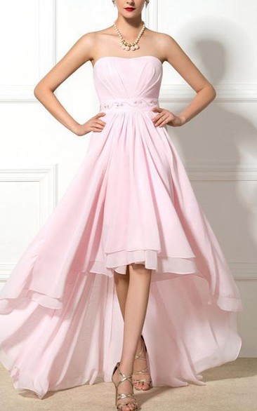 Sweetheart Beaded Asymmetrical Prom Dress