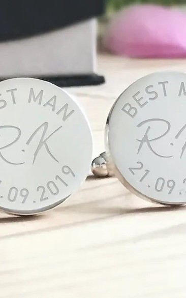 Engraved Best Man Cufflinks