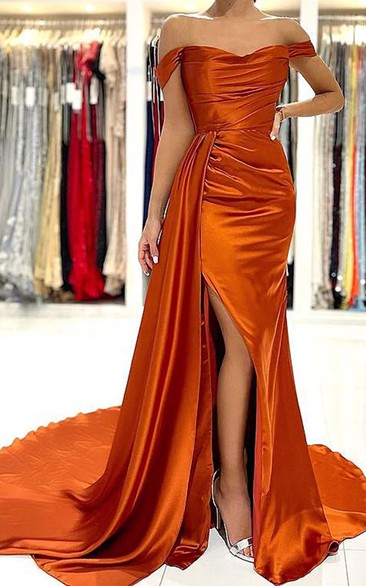 Casual Sleeveless Floor-length A Line Satin Zipper Guest Dress with Split Front