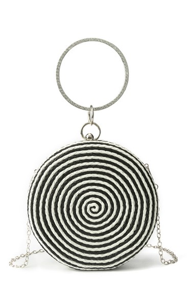 Round Woven Clutch