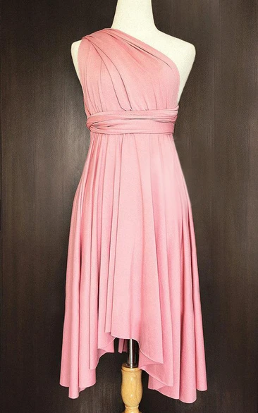 Blush Convertible Wrap Twist Dress