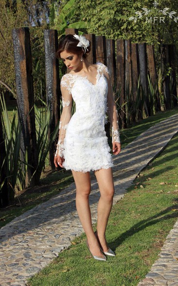 Mini Lace Organza Satin Dress With Flower Embroideries