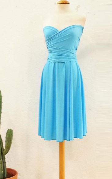 On Blue Malibu Evening Romantic For Event Short Infinity Light Blue Short Bridesmaid Pool Blue Dress