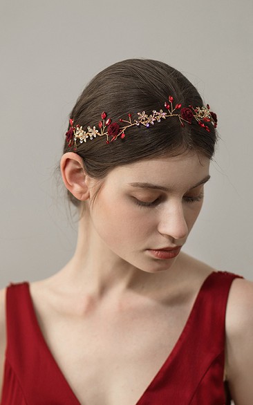 Flower Retro Style Rhinestone Headband