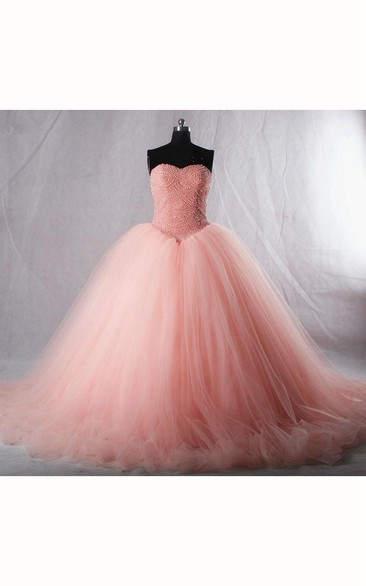 Tea-Length Straps Sweetheart Bell Pleats Beading Tiers Zipper Corset Back Straps Tulle Lace Dress