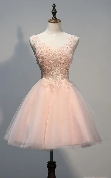 Short Pink Homecoming Dama Prom 15 años Quinceanera Dresses