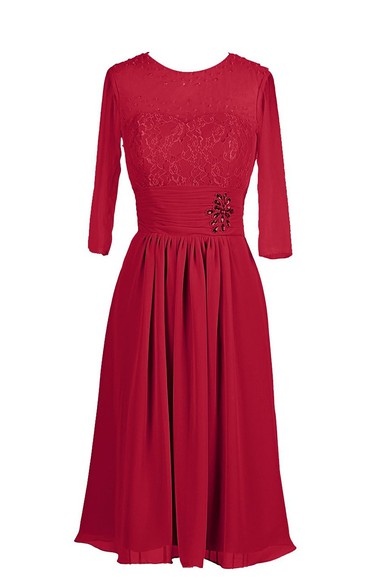 Long-Sleeve Bridal Dress With Beading and Appliques