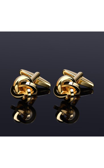 Simple Classic Alloy Cufflinks-10 Styles