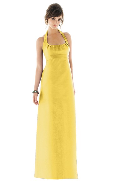 Halter Sleeveless Floor-Length Stylish Dress