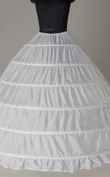 Super Large Fluffy And Ground Boneless 2 Layer Net 6 Steel Ring Wedding Skirt Petticoat