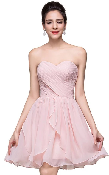 Gorgeous Sweetheart Short Homecoming Dress Chiffon