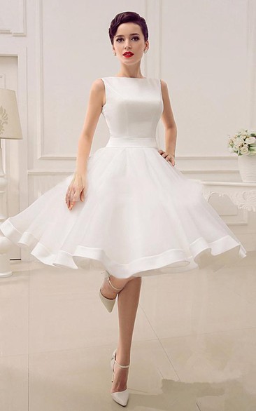 A-Line Sweetheart Sleeveless Backless Organza Dress