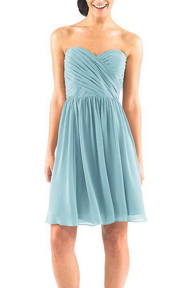 Criss-cross A-line Chiffon Bridesmaid Dress