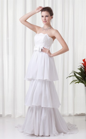 Glossy Sheath Sleeveless Chiffon Most Wedding Dresses