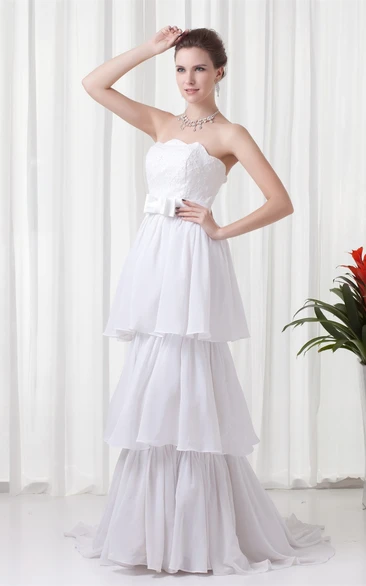 Glossy Sheath Sleeveless Chiffon Most Wedding Dresses