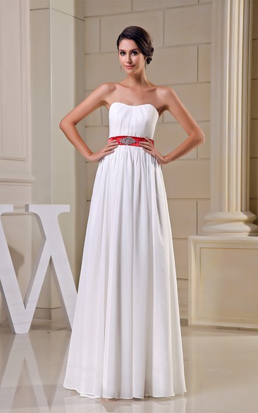 Sleeveless Maxi Pleated Dress With Broach